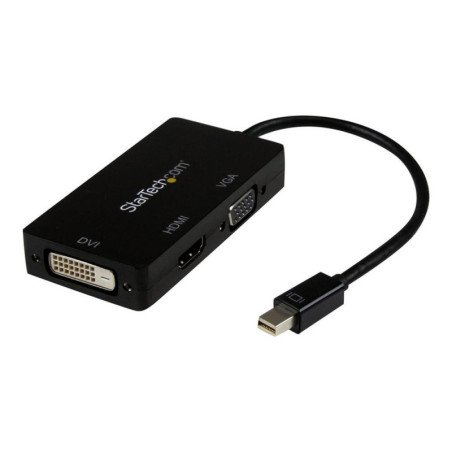 Adaptador mini dp a vga - dvi - d - hdmi startech 0.27m - macho - hembra - negro