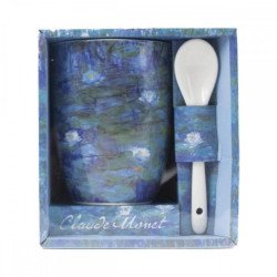 Taza y cuchara enesco nenufares claude monet