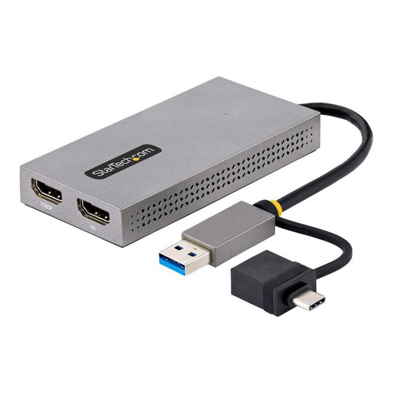 Adaptador usb 3.0 - usb tipo c a 2x hdmi startech macho - hembra - gris
