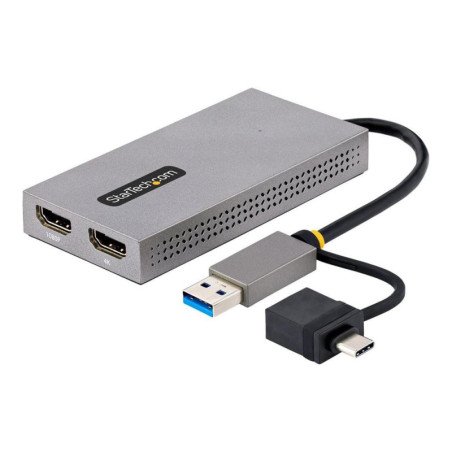 Adaptador usb 3.0 - usb tipo c a 2x hdmi startech macho - hembra - gris