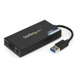 Adaptador usb 3.0 a hdmi 4k startech 0.2m - macho - hembra - negro