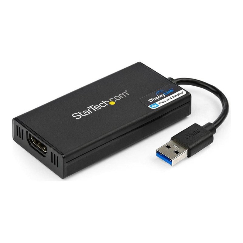 Adaptador usb 3.0 a hdmi 4k startech 0.2m - macho - hembra - negro