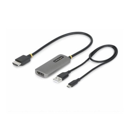Adaptador hdmi a displayport startech 0.3m - macho - hembra - gris