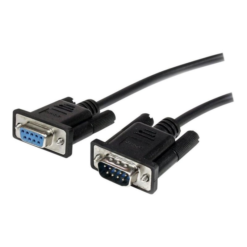 Cable db9 startech 1m - macho - hembra - negro