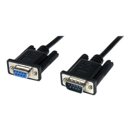 Cable db9 startech 1m - macho - hembra - negro