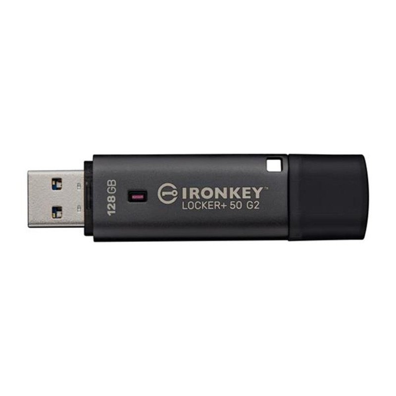 Memoria usb 3.2 kingston 128gb ironkey locker+50 g2