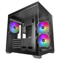 Caja ordenador mars gaming mc - view3 matx argb cristal templado negra