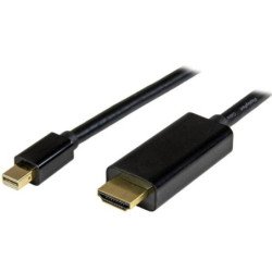 Cable mini dp a hdmi startech 2m - macho - macho - negro