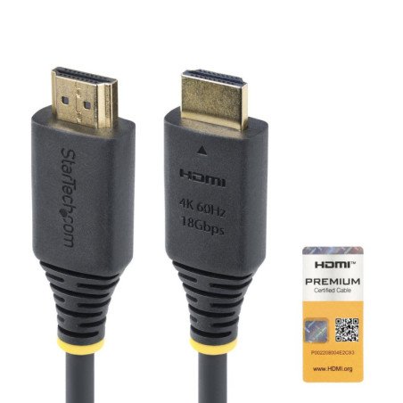 Cable hdmi 4k premium startech 0.50m - macho - macho