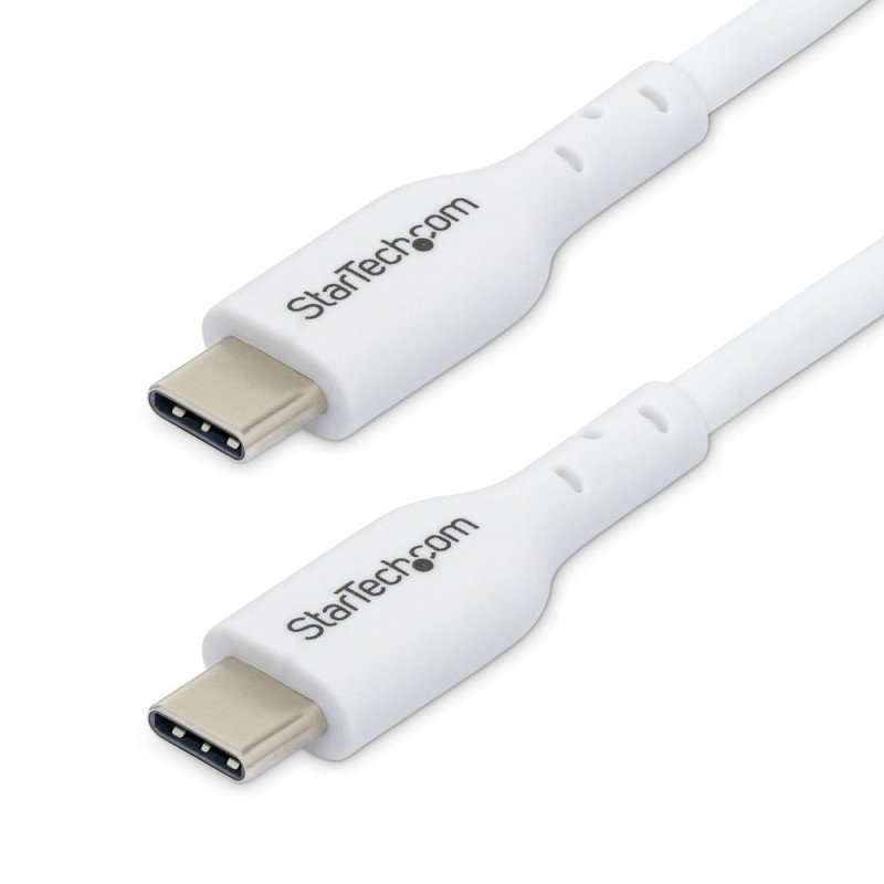 Cable usb tipo c startech 1m - macho - macho - blanco