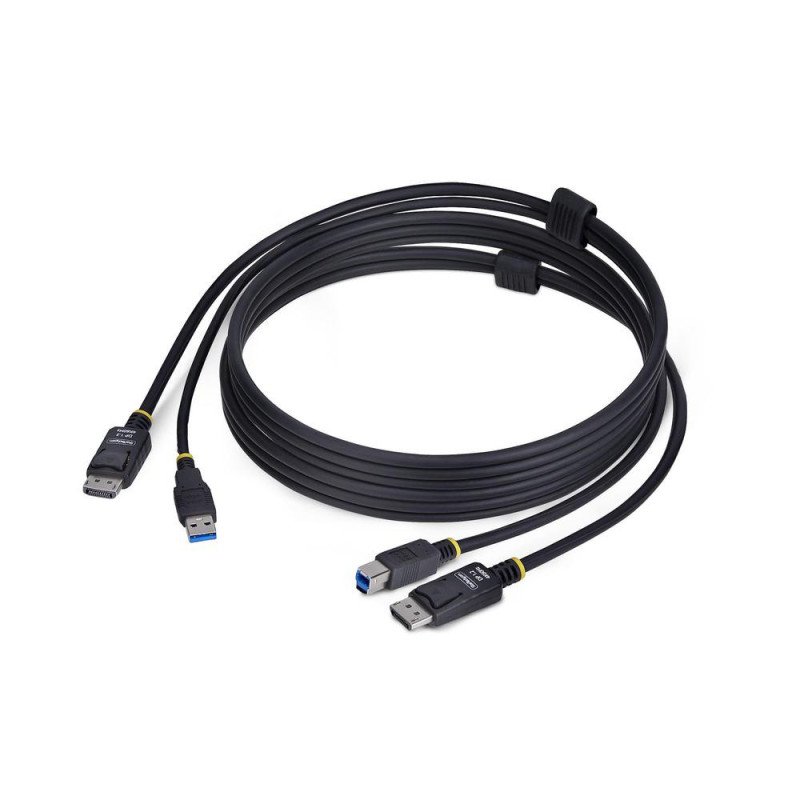 Cable displayport - usb tipo a a displayport - usb tipo b startech 1.8m - macho - macho - negro