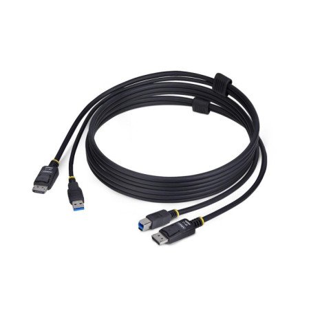 Cable displayport - usb tipo a a displayport - usb tipo b startech 1.8m - macho - macho - negro