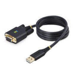 Cable usb tipo a a rs232 db9 startech 1m - macho - hembra - negro