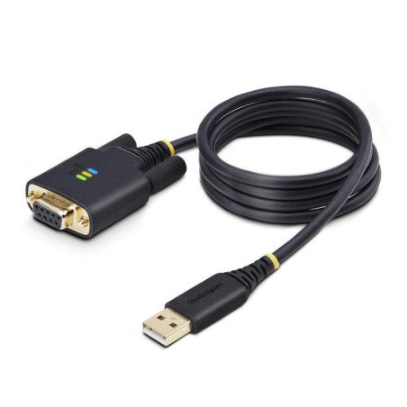 Cable usb tipo a a rs232 db9 startech 1m - macho - hembra - negro