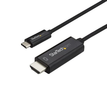 Cable usb tipo c a hdmi 4k startech 2m - macho - macho - negro