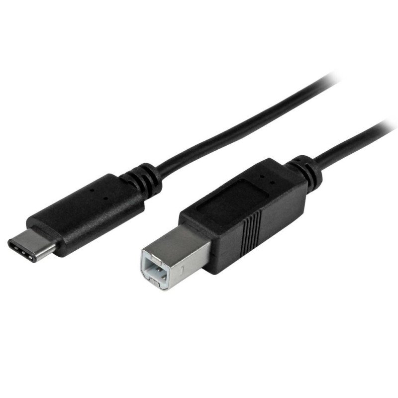 Cable usb tipo c a usb tipo b startech 1m - macho - macho - negro
