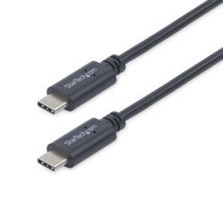 Cable usb tipo c startech 1m - macho - macho - negro