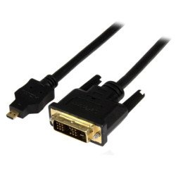 Cable micro hdmi a dvi - d startech 1m - macho - macho - negro