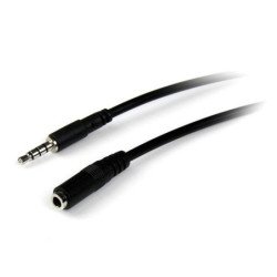 Cable jack 3.5mm startech 2m - macho - hembra - negro