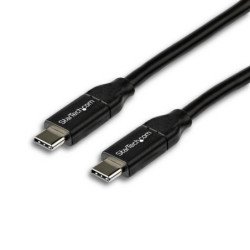 Cable usb tipo c startech 2m - macho - macho - negro