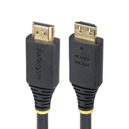 Cable hdmi 4k con agarre startech 3m - macho - macho - negro