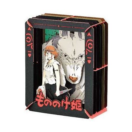 Princesa mononoke & san paper theater 10x8x4 cm la princesa mononoke