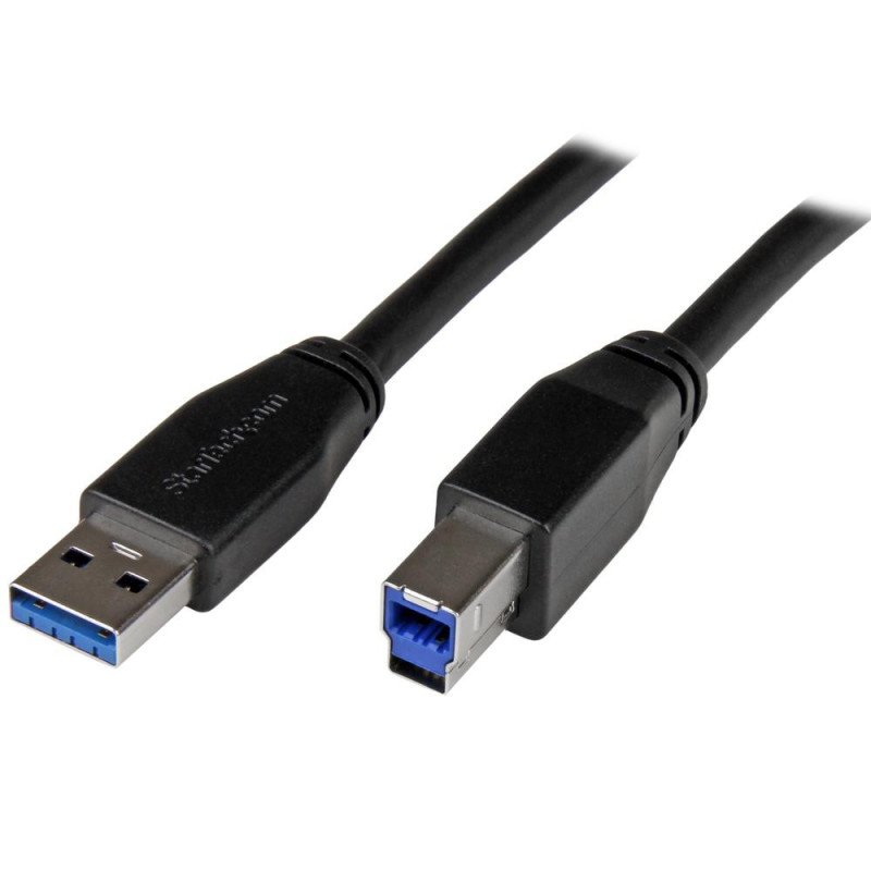 Cable usb tipo a a usb tipo b startech 5m - macho - macho - negro