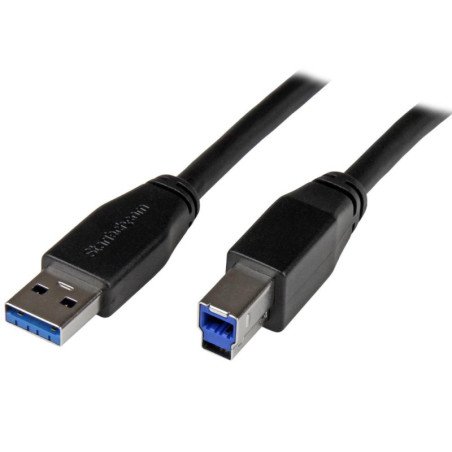 Cable usb tipo a a usb tipo b startech 5m - macho - macho - negro