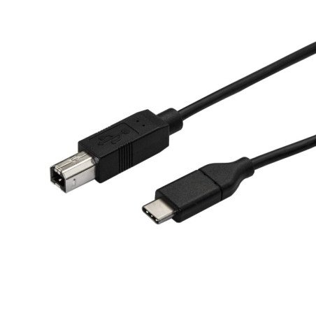 Cable usb tipo c a usb tipo b startech 0.5m - macho - macho - negro