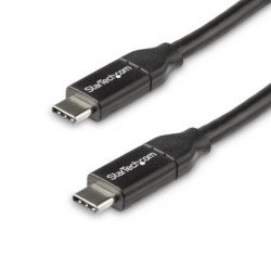 Cable usb tipo c startech 0.5m - macho - macho - negro