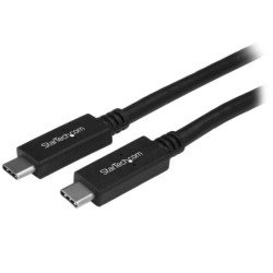 Cable usb tipo c startech 0.5m - macho - macho - negro