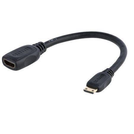 Cable mini hdmi a hdmi startech 0.125m - macho - hembra - negro