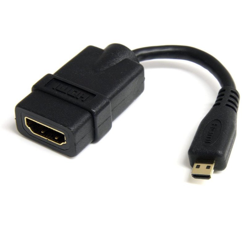 Cable micro hdmi a hdmi startech macho - hembra - negro