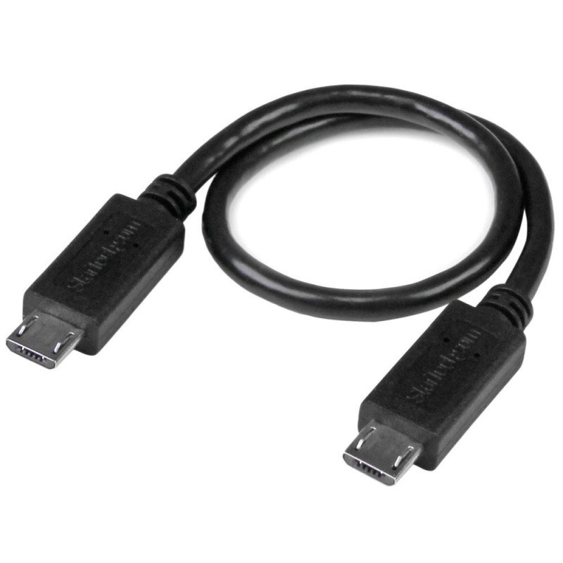 Cable micro usb startech 0.20m - macho - macho - negro