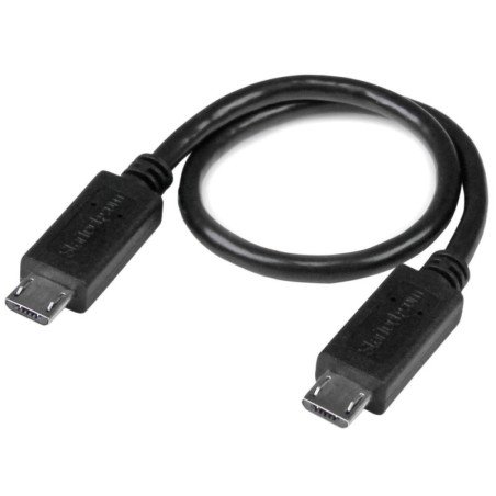 Cable micro usb startech 0.20m - macho - macho - negro