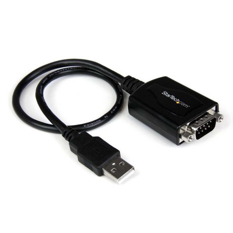 Cable usb tipo a a rs232 db9 startech 0.3m - macho - macho - negro