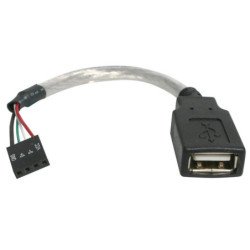 Cable usb tipo a a idc4 startech 0.15m - hembra - hembra