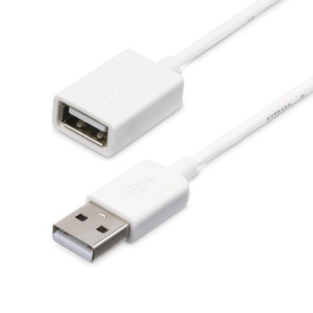 Cable usb tipo a startech 3m - macho - hembra - blanco