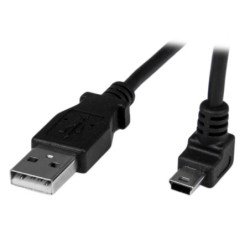 Cable usb tipo a a mini usb tipo b startech 1m - macho - macho - negro