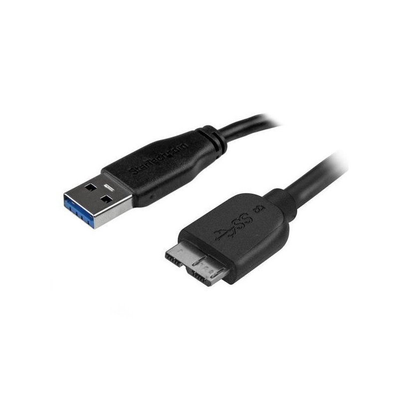 Cable usb tipo a a micro usb tipo b startech 0.5m - macho - macho - negro