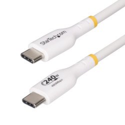 Cable usb tipo c startech 2m - macho - macho - blanco