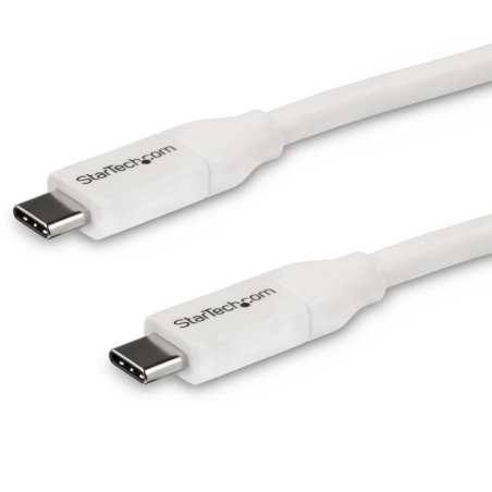 Cable usb tipo c startech 4m - macho - macho - blanco
