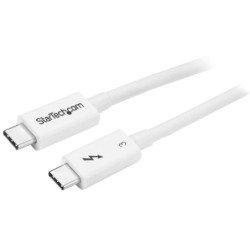 Cable usb tipo c startech 0.5m - macho - macho - blanco