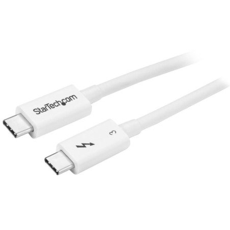 Cable usb tipo c startech 0.5m - macho - macho - blanco