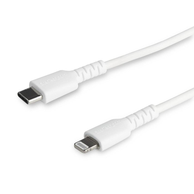 Cable lightning a usb tipo c startech 1m - macho - macho - blanco