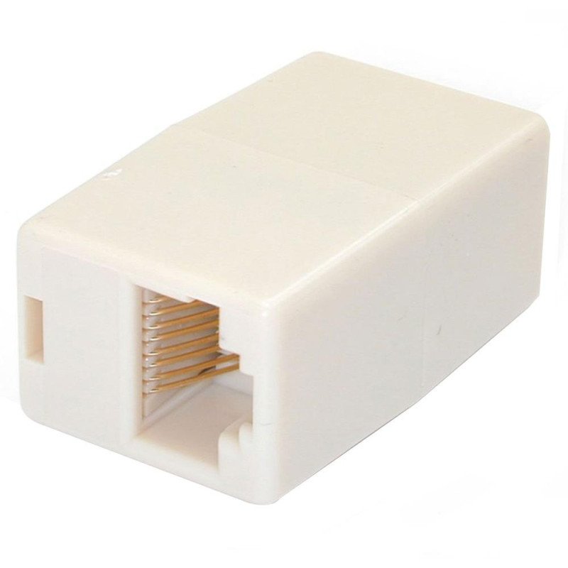 Caja de empalme acoplador startech para cat5 utp 2x rj45