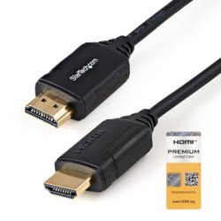 Cable hdmi 4k startech 0.5m - macho - macho - negro