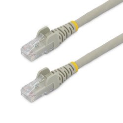 Cable de red startech latiguillo rj45 lszh u - utp cat6 0.5m gris
