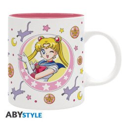 Taza sailor moon luna y patch 320 ml