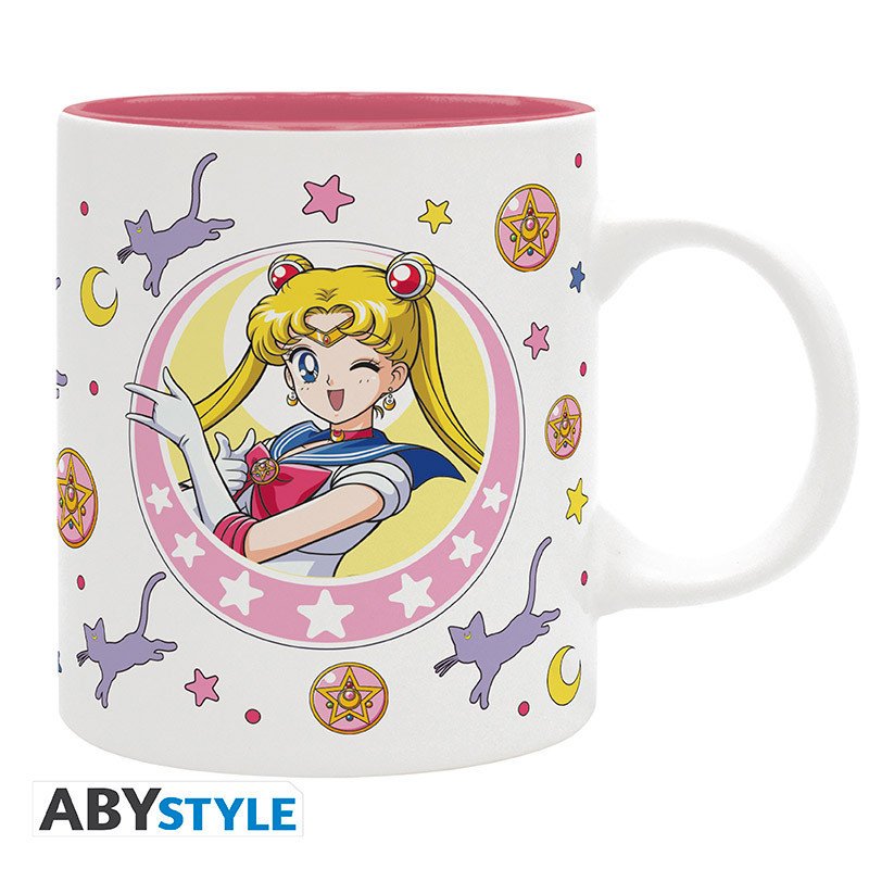 Taza sailor moon luna y patch 320 ml